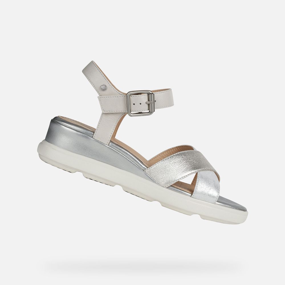 Sandales Geox Pisa - Argent - Femme 042396-DIO